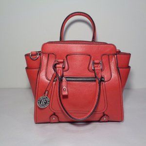 London Fog KNIGHTSBRIDGE Scarlett Red New Satchel